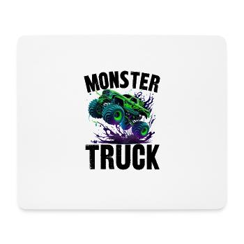 monster truck - Tapis de souris (format paysage) - blanc - Devant