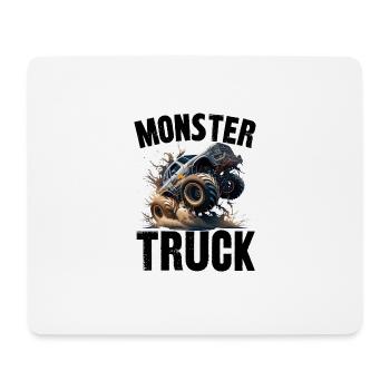 monster truck - Tapis de souris (format paysage) - blanc - Devant