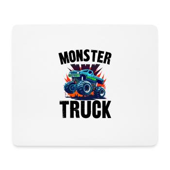 monster truck - Tapis de souris (format paysage) - blanc - Devant