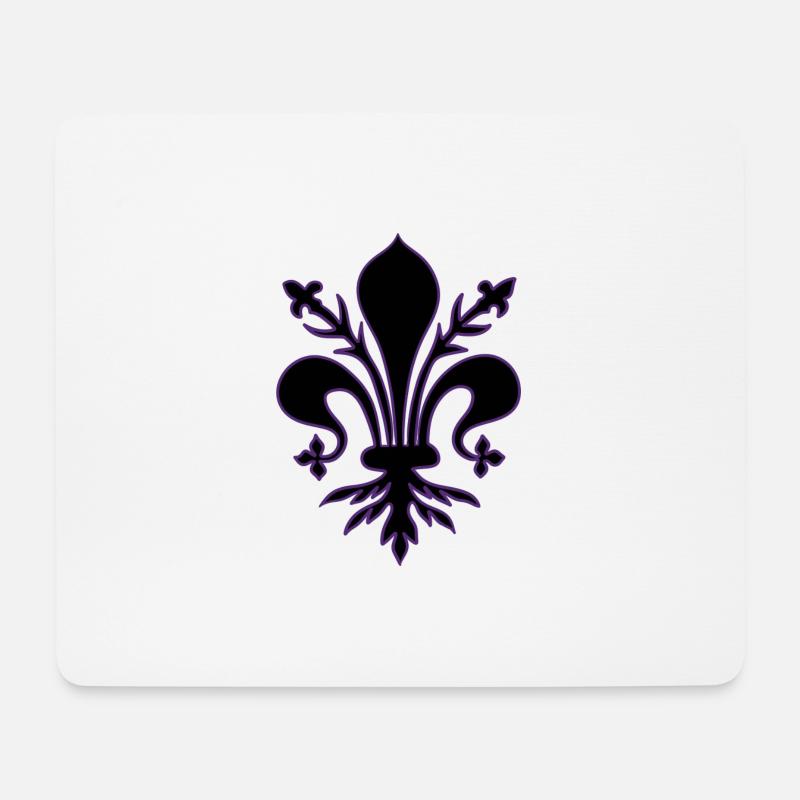 Schwarze Lilie - Mousepad (Querformat) - Weiß