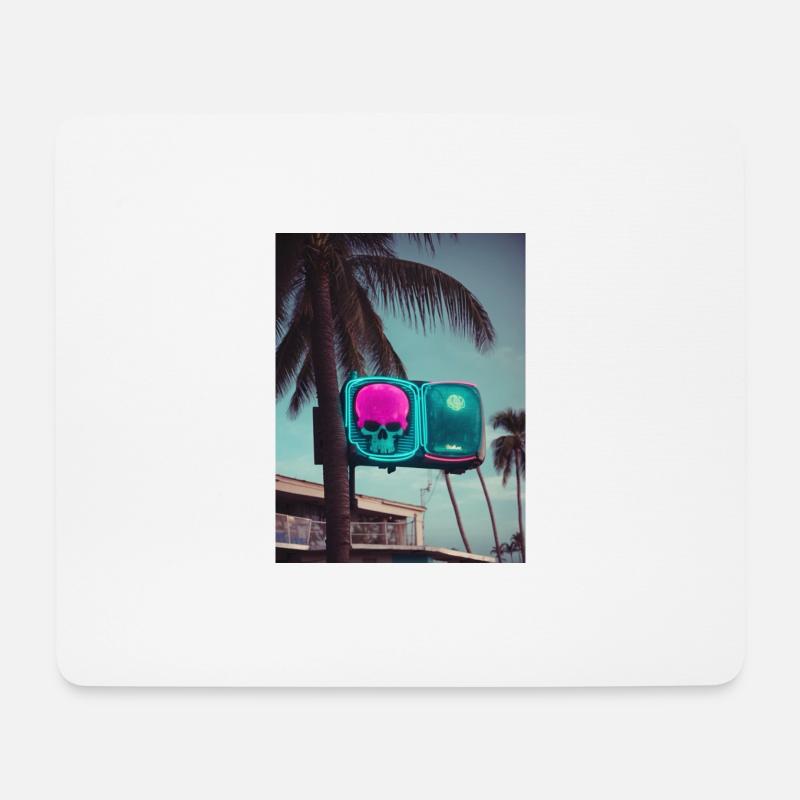 Cali - Mousepad (Querformat) - Weiß