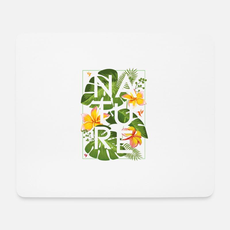 Dschungel 1 - Mousepad (Querformat) - Weiß