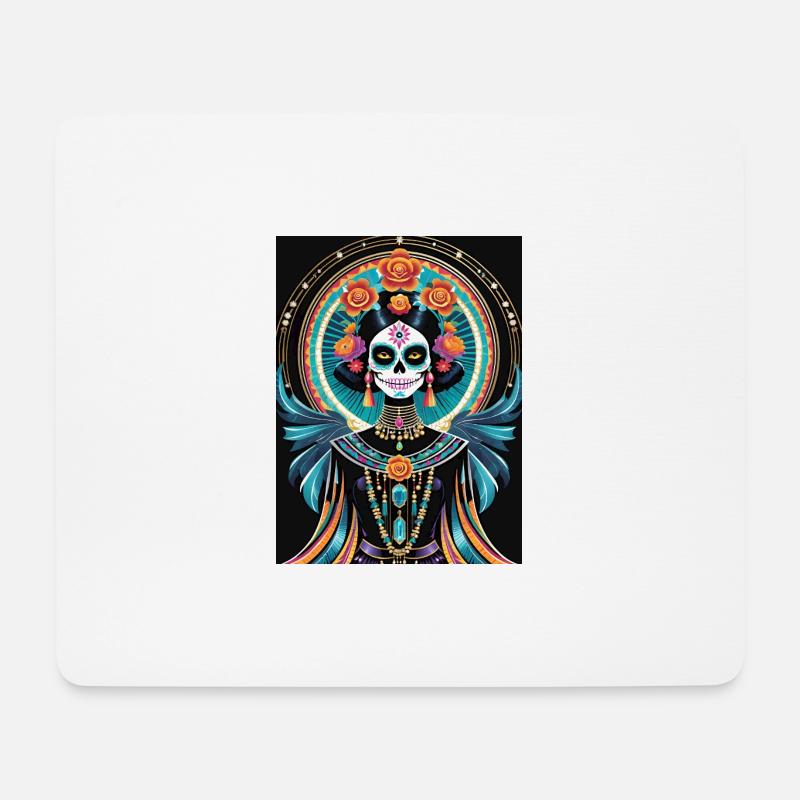 LA CATRINA DELUXE - Mouse Pad (horizontal) - white