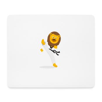 Lion Martial Arts Karate Kickboxing - Mouse Pad (horizontal) - white - Front
