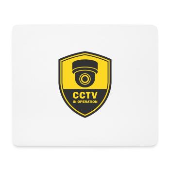 Security cameras in use symbol icon. Fixed CCTV - Mouse Pad (horizontal) - white - Front