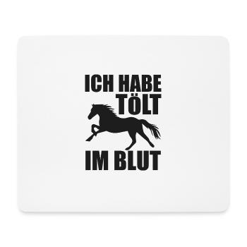 Icelandic Icelandic Horse Icelandic Horse Gift - Mouse Pad (horizontal) - white - Front