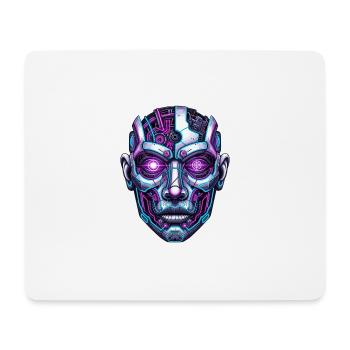 Space Head - Mousepad (Querformat) - Weiß - Vorne