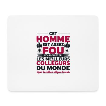 Weggang Kollege Neuer Arbeitsplatz Ruhestand - Mousepad (Querformat) - Weiß - Vorne