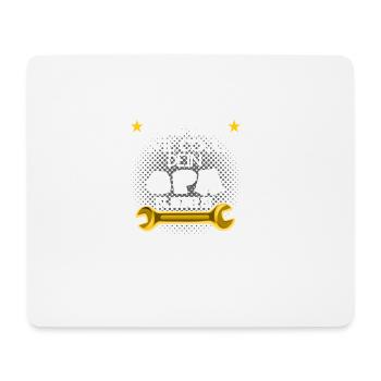 Mein Opa ist Mechaniker - Mousepad (Querformat) - Weiß - Vorne