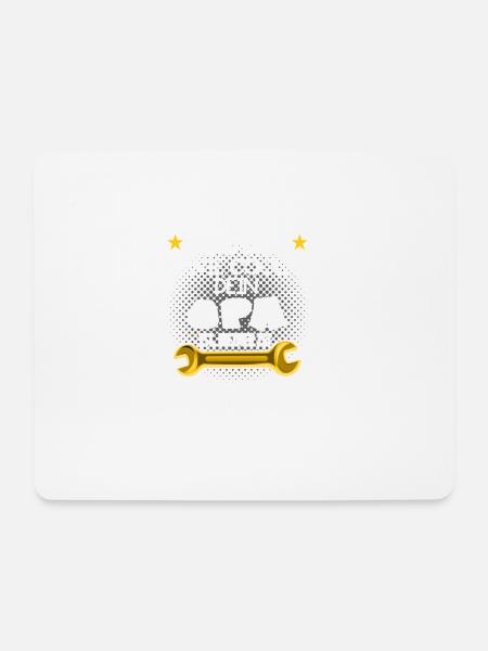 Mein Opa ist Mechaniker - Mousepad (Querformat) - Weiß