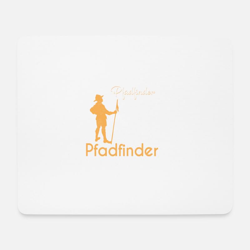Einmal Pfadfinder immer Pfadfinder - Mousepad (Querformat) - Weiß