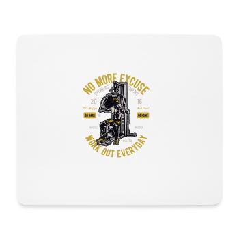 GYM - Mousepad (Querformat) - Weiß - Vorne