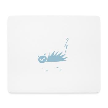Katze Halloween Zombie Untot Blitz Geschenk Lustig - Mousepad (Querformat) - Weiß - Vorne