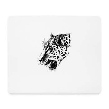 leopard - Mouse Pad (horizontal) - white - Front