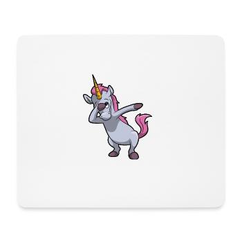 Tamponnant Unicorn enfant drôle cadeau d'anniversaire - Tapis de souris (format paysage) - blanc - Devant
