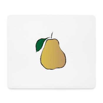 birne pear obst veggie gemuese fruits59 - Mousepad (Querformat) - Weiß - Vorne