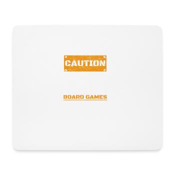 ATTENTION ATTENTION PARLER jeux de société HOBBY - Tapis de souris (format paysage) - blanc - Devant
