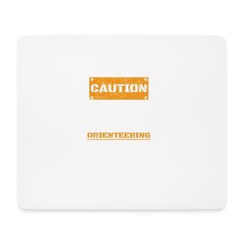 ATTENTION ATTENTION PARLER HOBBY Orienteering - Tapis de souris (format paysage) - blanc - Devant