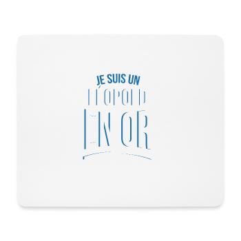 je suis un Léopold en or cadeau idée humour - Tapis de souris (format paysage) - blanc - Devant