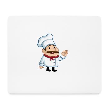 koch chef baker baecker kitchen kueche1 - Mousepad (Querformat) - Weiß - Vorne