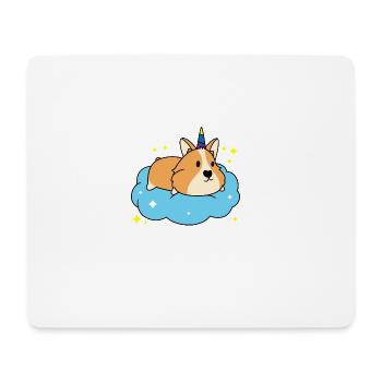 Corgi Einhorn schlafen - Nap Time - Mousepad (Querformat) - Weiß - Vorne