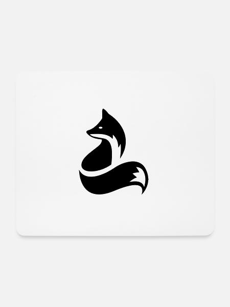 Fuchs - Mousepad (Querformat) - Weiß