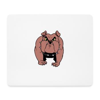 Wütende Bulldogge Geschenk Idee - Mousepad (Querformat) - Weiß - Vorne