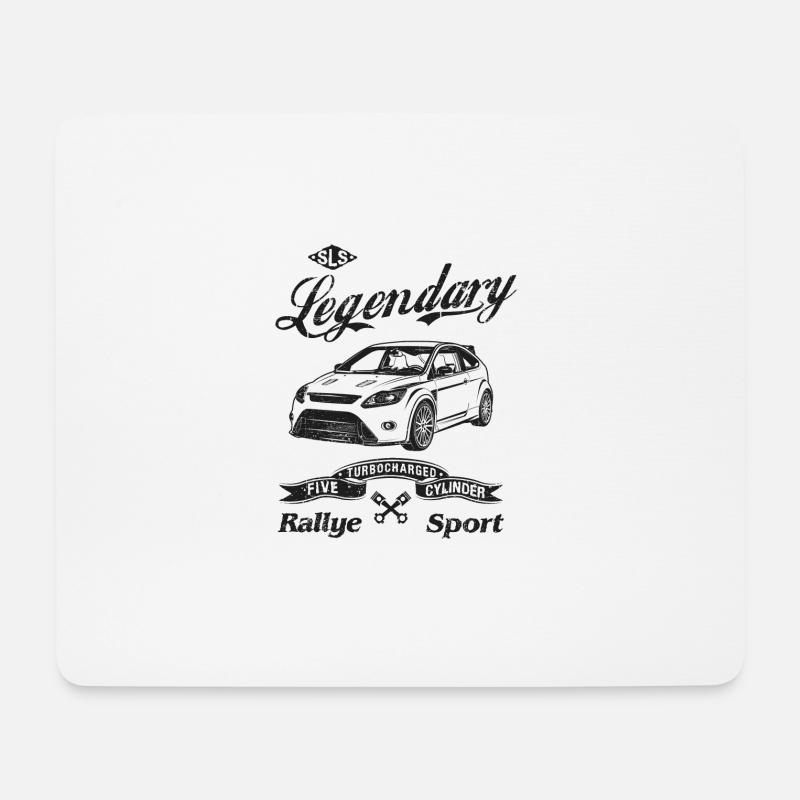 Focus MK2 RS legendary car silhouette - Mouse Pad (horizontal) - white