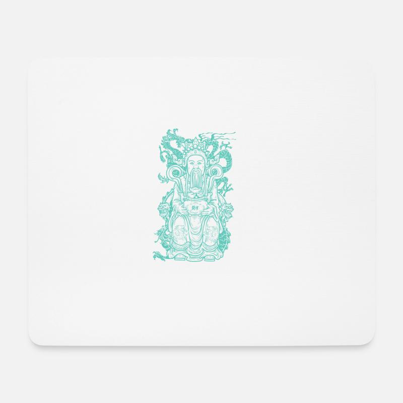 manière asiatique - Tapis de souris (format paysage) - blanc