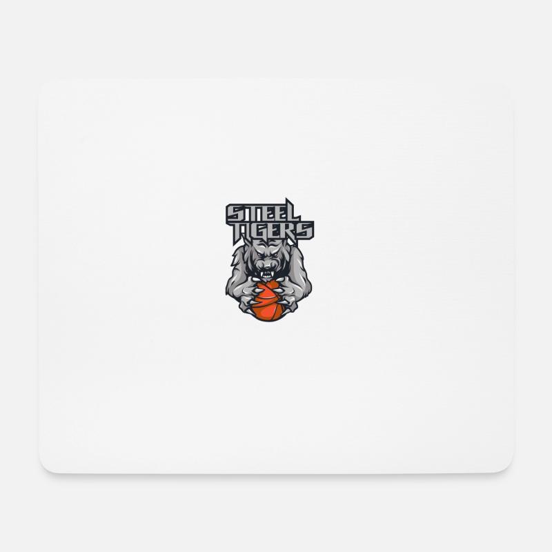 Steel Tigers basketball - Mouse Pad (horizontal) - white