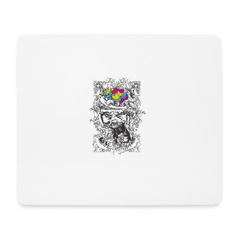 Monster in pattern - Mouse Pad (horizontal) - white - Front