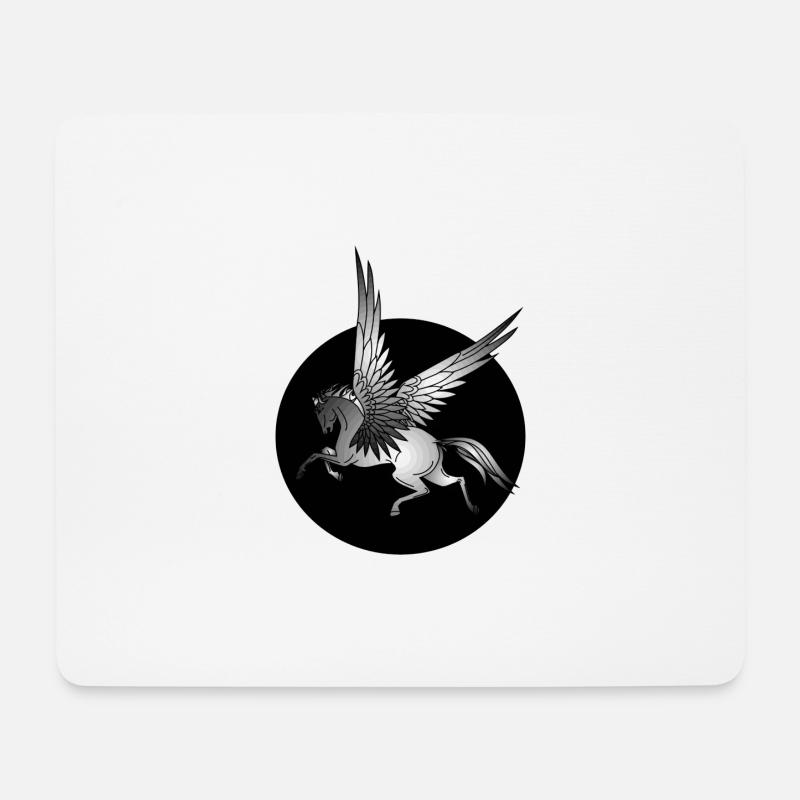 Pegasus - Mousepad (Querformat) - Weiß