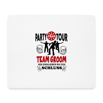 Jga Team Groom Junggesellenabschied Party Tour - Mousepad (Querformat) - Weiß - Vorne
