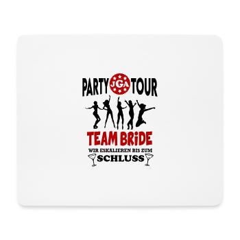 Jga Team Bride Junggesellenabschied Party Tour - Mousepad (Querformat) - Weiß - Vorne