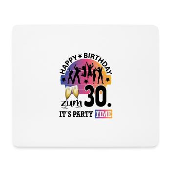 Geburtstag 30 Party People Fete Dancing Tanzen - Mousepad (Querformat) - Weiß - Vorne