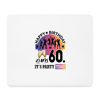 Geburtstag 60 Party People Fete Dancing Tanzen - Mousepad (Querformat) - Weiß - Vorne