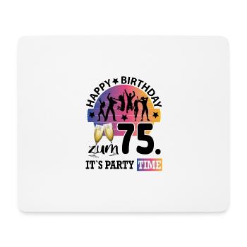 Geburtstag 75 Party People Fete Dancing Tanzen - Mousepad (Querformat) - Weiß - Vorne