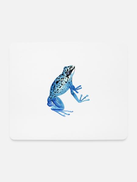 Frosch - Mousepad (Querformat) - Weiß