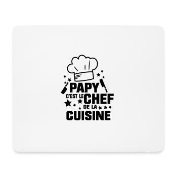 PAPY LE CHEF - Tapis de souris (format paysage) - blanc - Devant