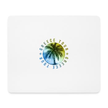 Vacances en Grèce - Tapis de souris (format paysage) - blanc - Devant