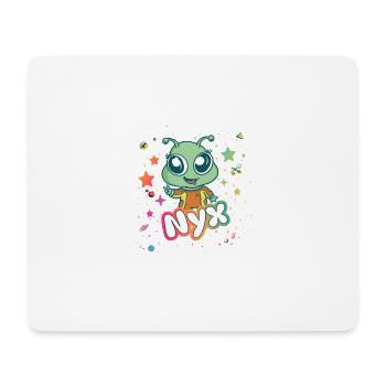 NYX - Beau nom de fille avec un extraterrestre mignon - Tapis de souris (format paysage) - blanc - Devant