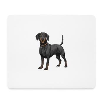 Dachshund Dackel - Mousepad (Querformat) - Weiß - Vorne