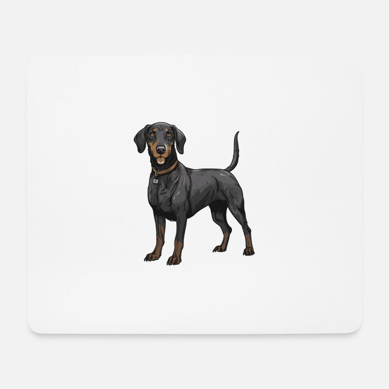 Dachshund Dackel - Mousepad (Querformat) - Weiß
