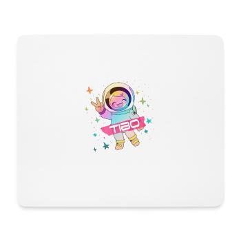 TIBO - Schöner Jungen Name mit süßem Astronaut - Mousepad (Querformat) - Weiß - Vorne