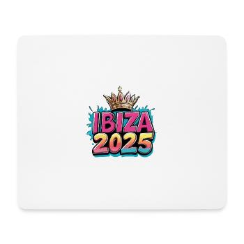 Ibiza 2025 Krone - Mouse Pad (horizontal) - white - Front