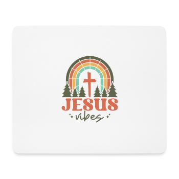 Jesus vibes - Mouse Pad (horizontal) - white - Front
