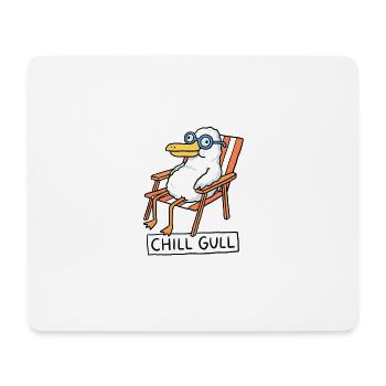 Chill Gull Lounge - Mousepad (Querformat) - Weiß - Vorne