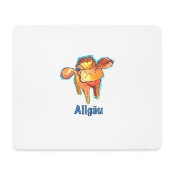 Allgäuer Kuh Lisa - Mousepad (Querformat) - Weiß - Vorne
