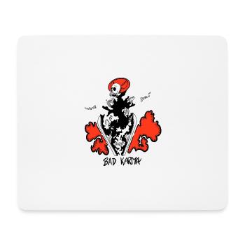 Bad Karma - Tapis de souris (format paysage) - blanc - Devant