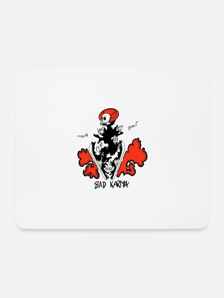 Schlechtes Karma - Mousepad (Querformat) - Weiß